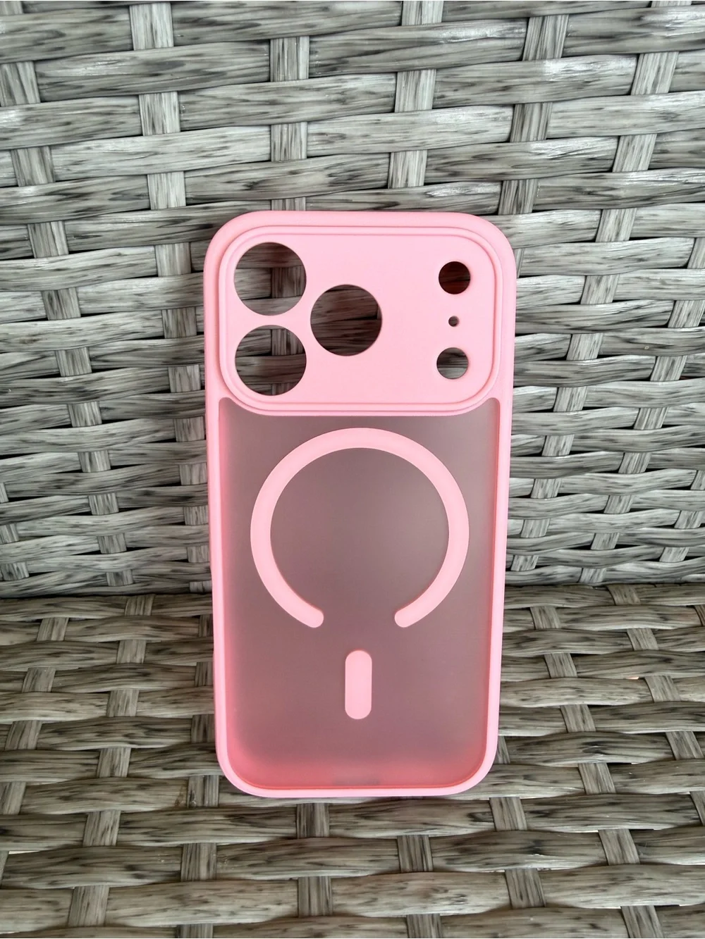 Pink MagSafe-Compatible iPhone Case - Picture 1 of 3
